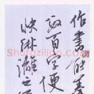 楼吾林 硬笔行书作品《书论》图片欣赏