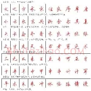 美观实用钢笔行书字帖欣赏 高清大图
